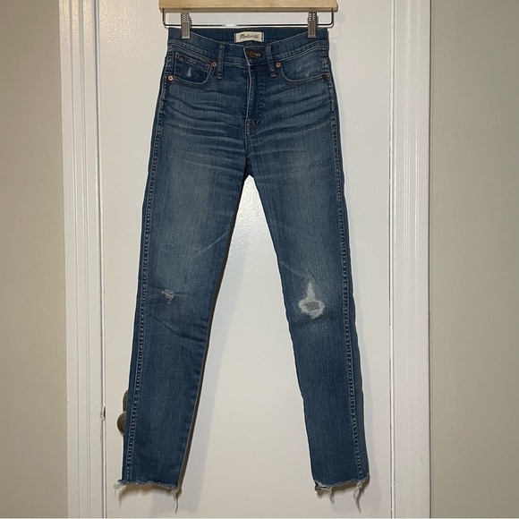 MADEWELL 9" High-Rise Skinny Jeans Rip and Repair Edition size 24 - Picture 4 of 10